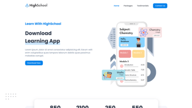 EdTech Startup Landing Page